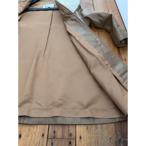 Vintage Romay Fur Collar Leather Jacket - Picture 10 of 11